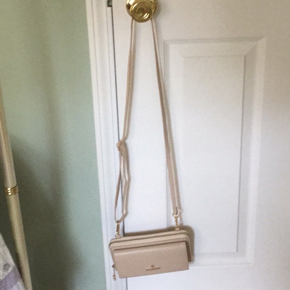 🛍️SOLD Spartina Crossbody Purse Wallet Handbag  Like New Cream Tan - Picture 11 of 16